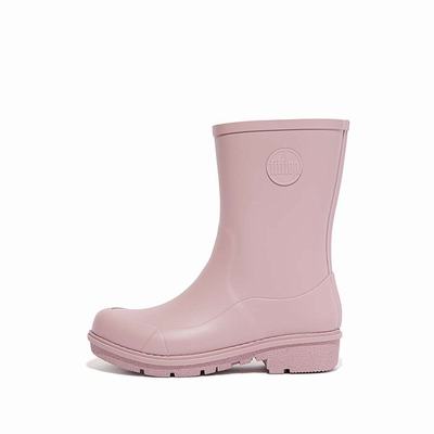 Botas de Lluvia Fitflop WONDERWELLY Short Mujer Rosas | Chile-35174