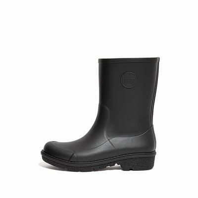 Botas de Lluvia Fitflop WONDERWELLY Short Mujer Negras | Chile-46398