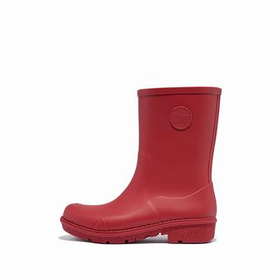 Botas de Lluvia Fitflop WONDERWELLY Short Mujer Rojas | Chile-59187