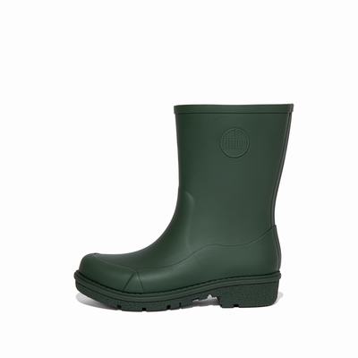 Botas de Lluvia Fitflop WONDERWELLY Short Mujer Verde Oscuro | Chile-95248