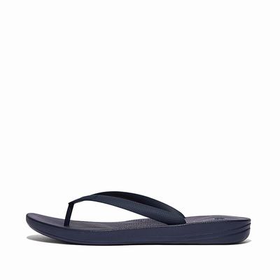 Chanclas Fitflop IQUSHION Ergonomic Hombre Azul Marino | Chile-14873