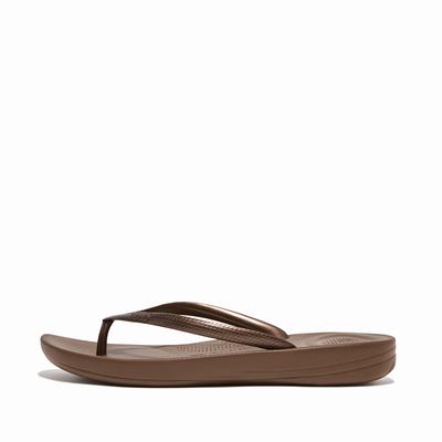 Chanclas Fitflop IQUSHION Ergonomic Mujer Chocolate | Chile-01938