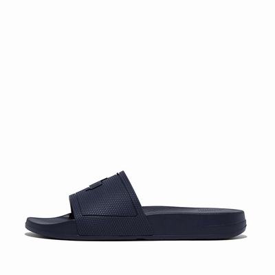 Chanclas Fitflop IQUSHION Pool Slides Mujer Azul Marino | Chile-30294