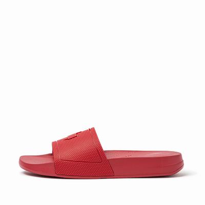 Chanclas Fitflop IQUSHION Pool Slides Mujer Rojas Oscuro | Chile-56314