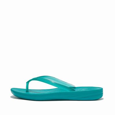 Chanclas Fitflop IQUSHION Transparent Mujer Azules | Chile-67135