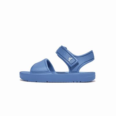 Sandalias Fitflop IQUSHION Ergonomic Back-Strap Niños Azules | Chile-08172