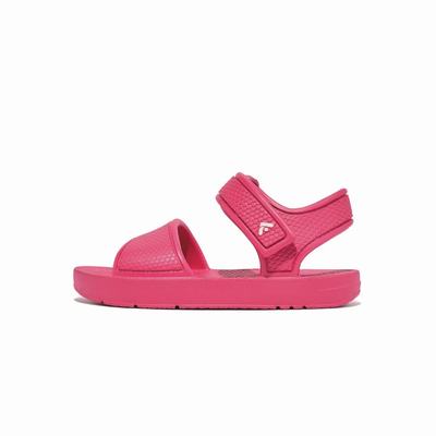 Sandalias Fitflop IQUSHION Ergonomic Back-Strap Niños Rosas | Chile-96345