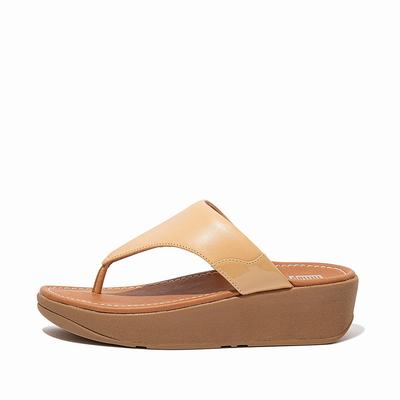 Sandalias Fitflop MYLA Toe-Post Mujer Marrones | Chile-89510