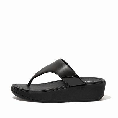 Sandalias Fitflop MYLA Toe-Thongs Mujer Negras | Chile-81693