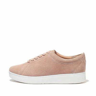 Zapatillas Fitflop RALLY Suede Mujer Beige | Chile-61827