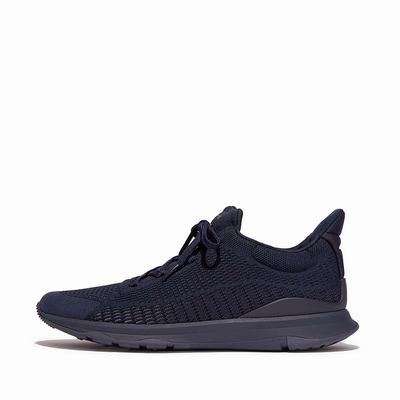 Zapatillas Fitflop VITAMIN FFX Knit Sports Hombre Azul Marino | Chile-80631