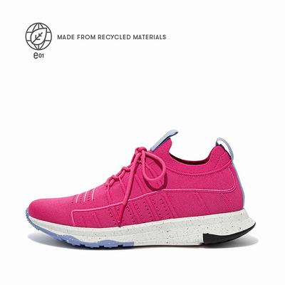 Zapatillas Fitflop VITAMIN FF E01 Knit Sports Mujer Fucsia Rosas | Chile-74801