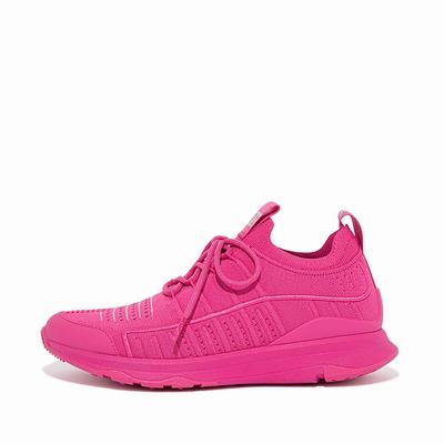 Zapatillas Fitflop VITAMIN FF Knit Sports Mujer Fucsia Rosas | Chile-21758