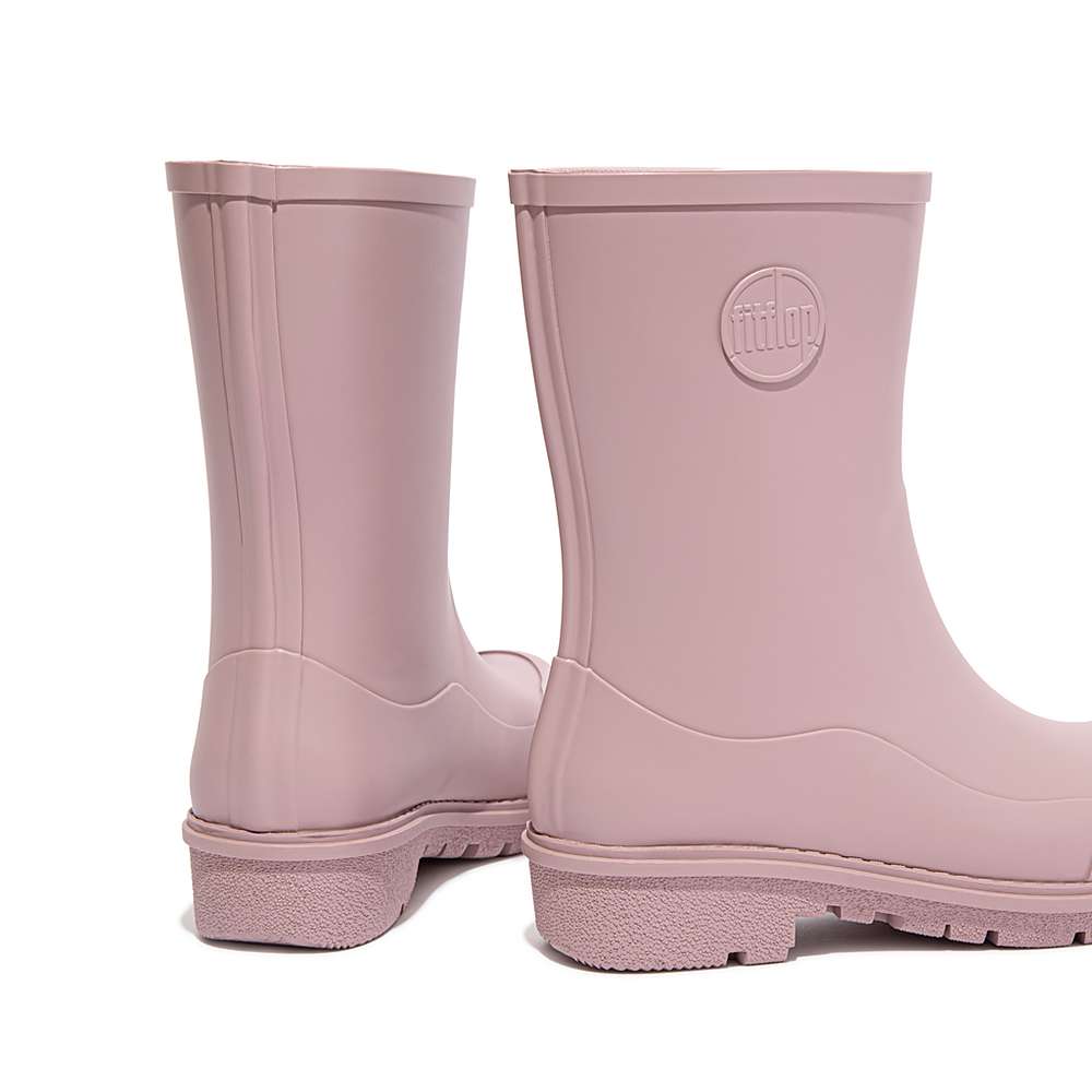 Botas de Lluvia Fitflop WONDERWELLY Short Mujer Rosas | Chile-35174