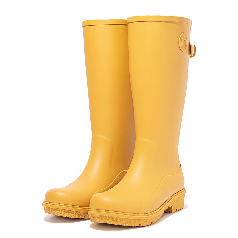 Botas de Lluvia Fitflop WONDERWELLY Tall Mujer Flores Naranjas | Chile-01246