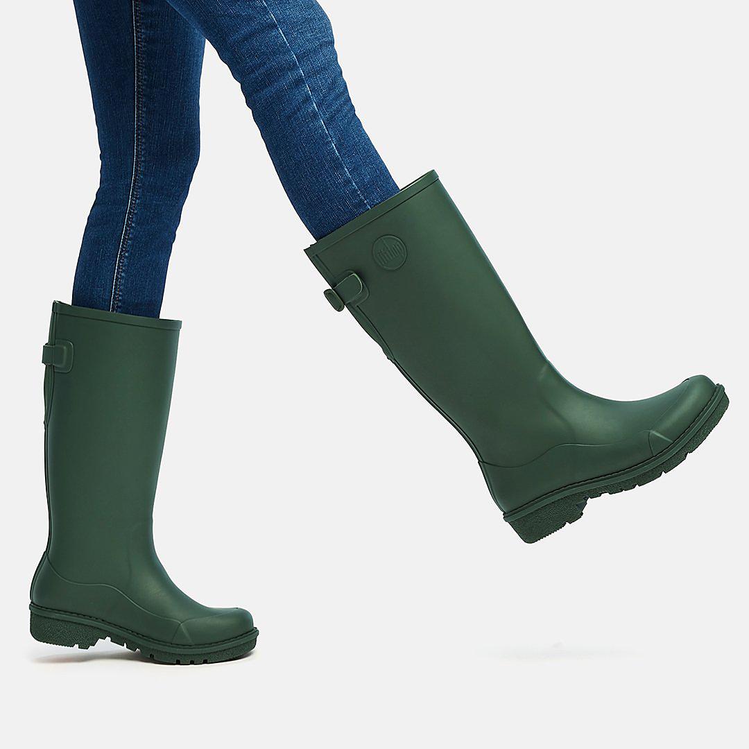 Botas de Lluvia Fitflop WONDERWELLY Tall Mujer Verde Oscuro | Chile-02631