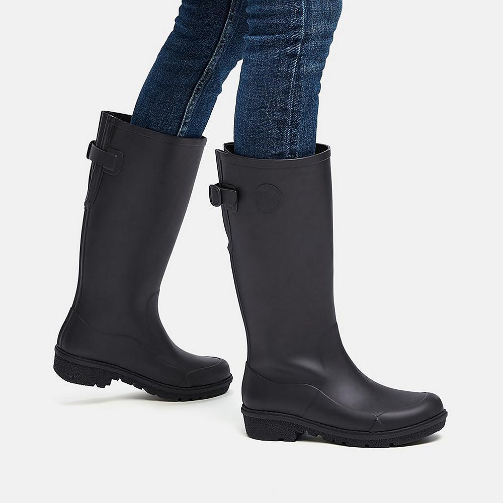 Botas de Lluvia Fitflop WONDERWELLY Tall Mujer Negras | Chile-19470