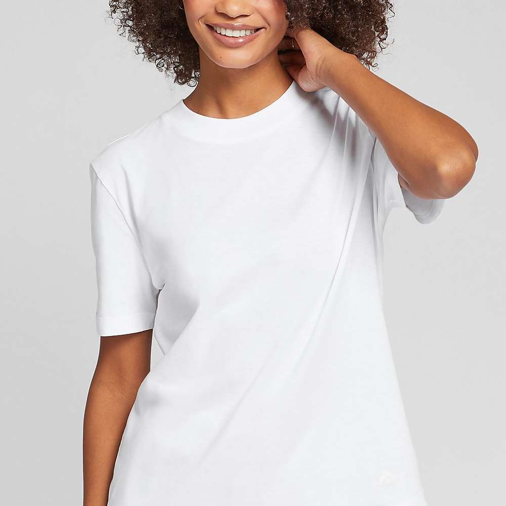 Camiseta Fitflop BASIC THREADS Crew Mujer Blancas | Chile-67821