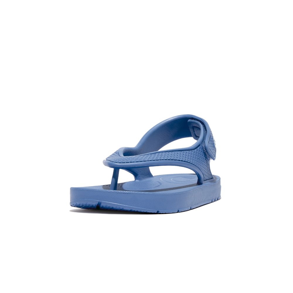 Chanclas Fitflop IQUSHION Ergonomic Back-Strap Niños Azules | Chile-09618