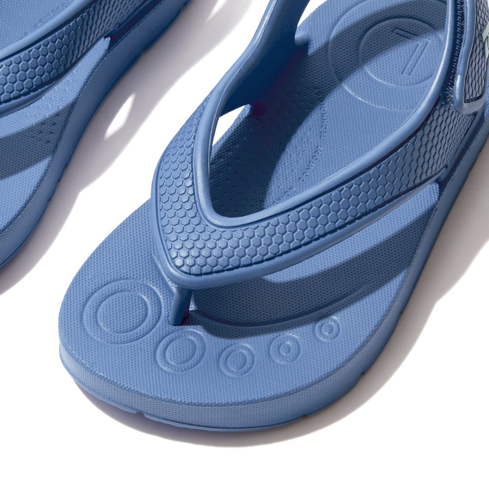 Chanclas Fitflop IQUSHION Ergonomic Back-Strap Niños Azules | Chile-09618