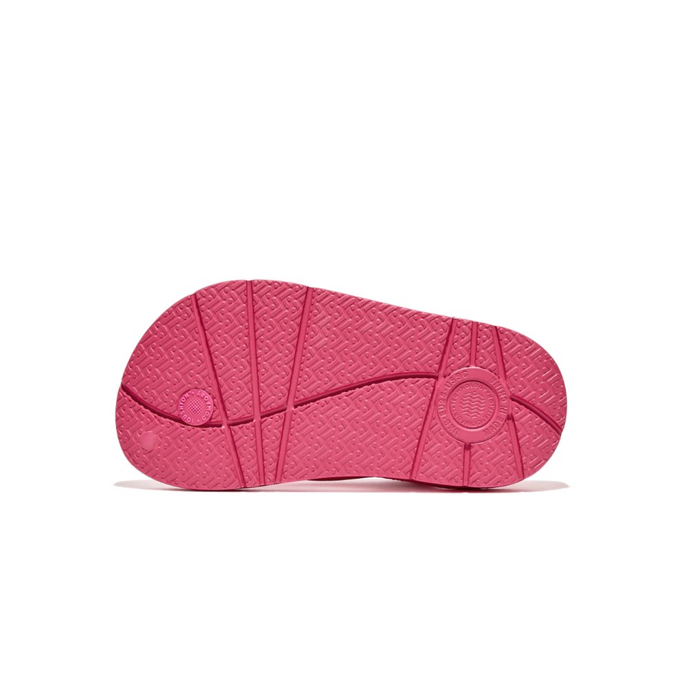 Chanclas Fitflop IQUSHION Ergonomic Back-Strap Niños Rosas | Chile-38570