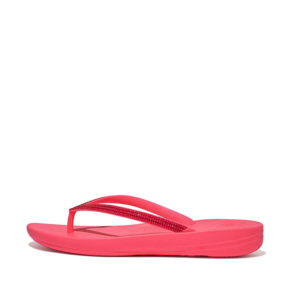 Chanclas Fitflop IQUSHION Sparkle Mujer Rosas | Chile-53721