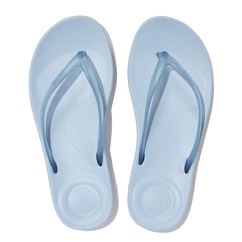 Chanclas Fitflop IQUSHION Transparent Mujer Azules | Chile-92687