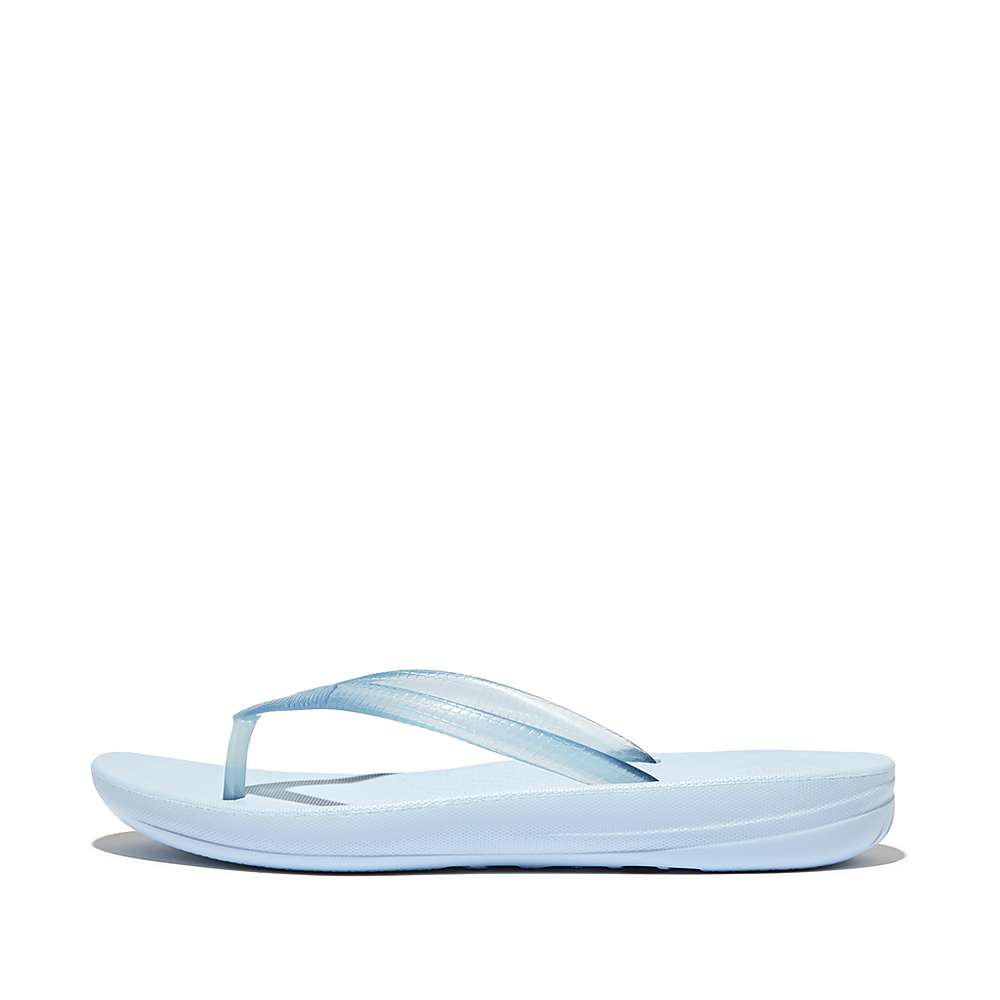 Chanclas Fitflop IQUSHION Transparent Mujer Azules | Chile-92687