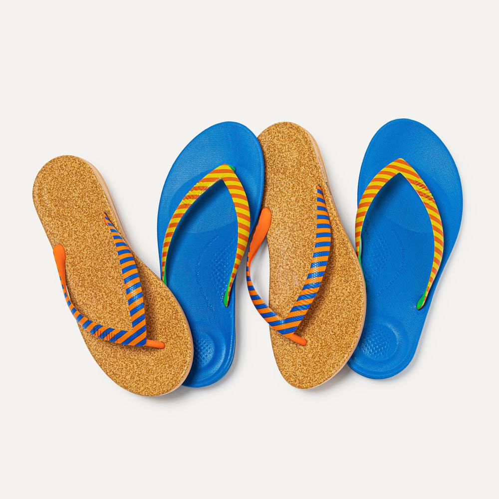 Chanclas Fitflop IQUSHION X Yinka Ilori Hombre Amarillo Rojas | Chile-07285