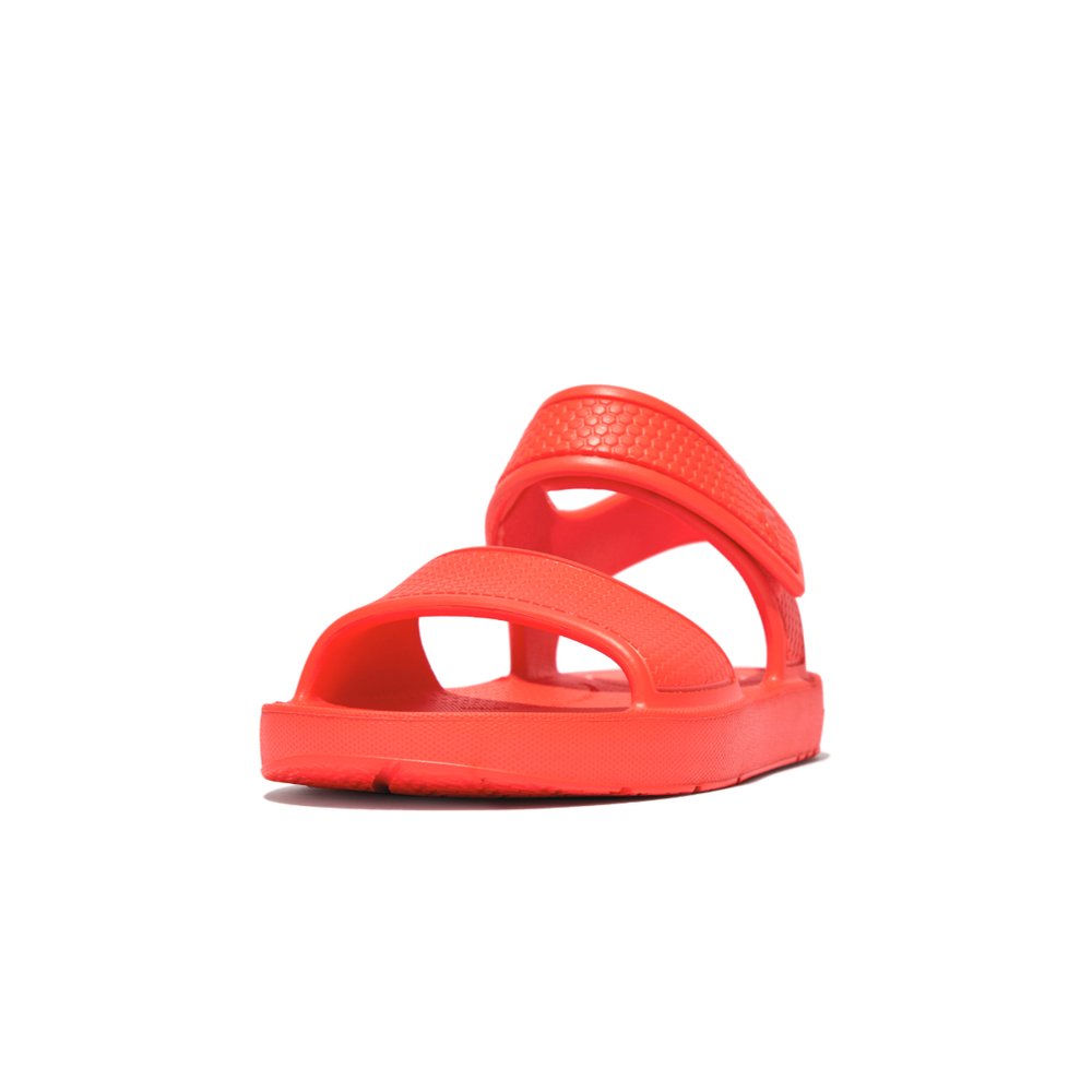 Sandalias Fitflop IQUSHION Ergonomic Back-Strap Niños Naranjas | Chile-49603