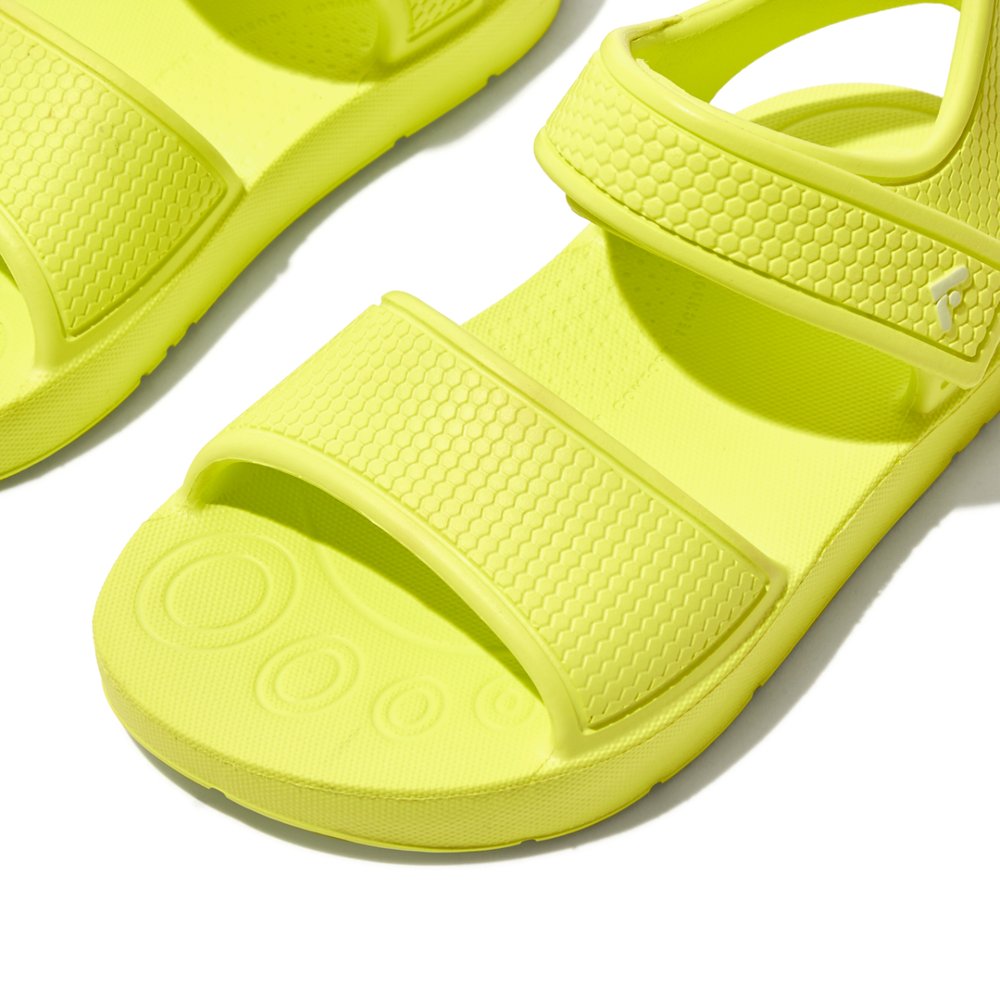 Sandalias Fitflop IQUSHION Ergonomic Back-Strap Niños Amarillo | Chile-72386