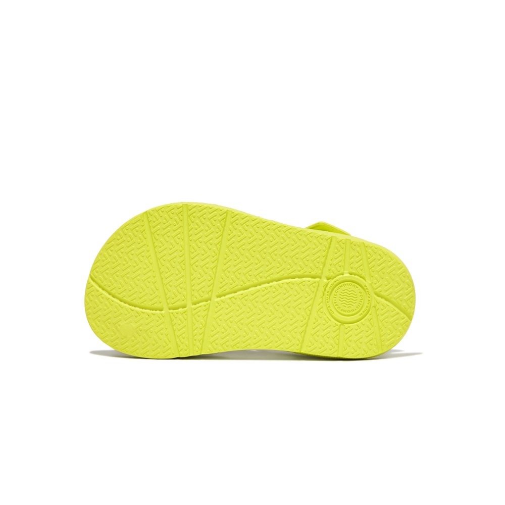 Sandalias Fitflop IQUSHION Ergonomic Back-Strap Niños Amarillo | Chile-72386