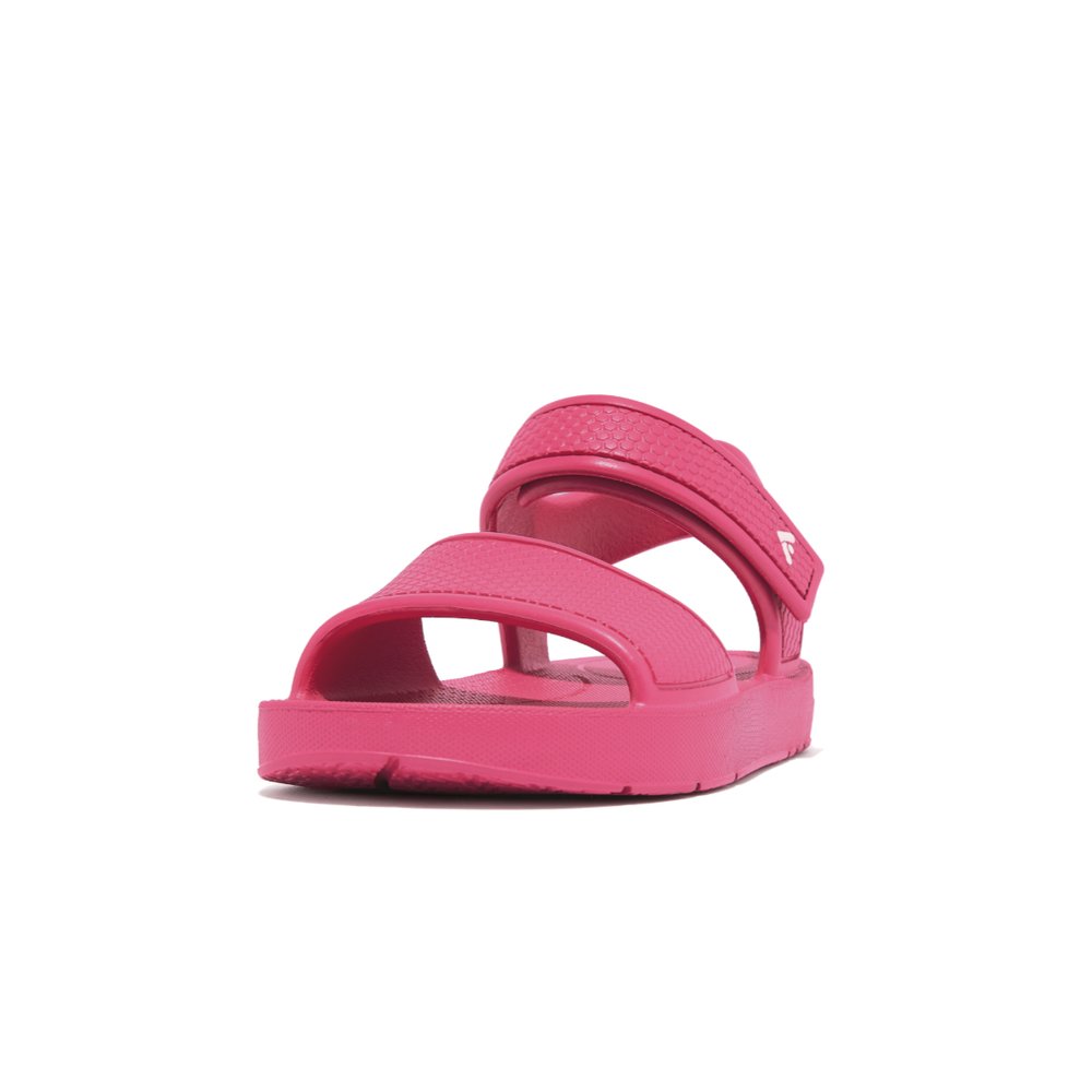 Sandalias Fitflop IQUSHION Ergonomic Back-Strap Niños Rosas | Chile-96345