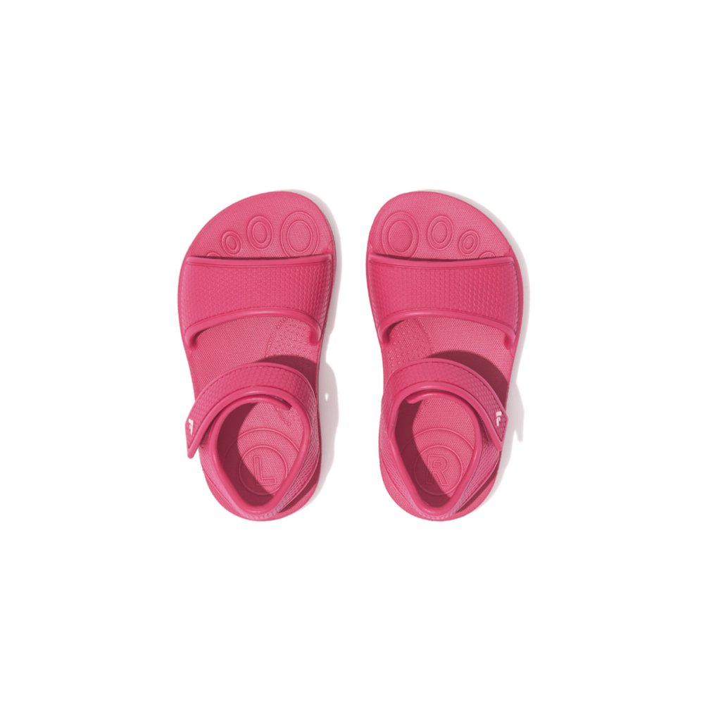 Sandalias Fitflop IQUSHION Ergonomic Back-Strap Niños Rosas | Chile-96345