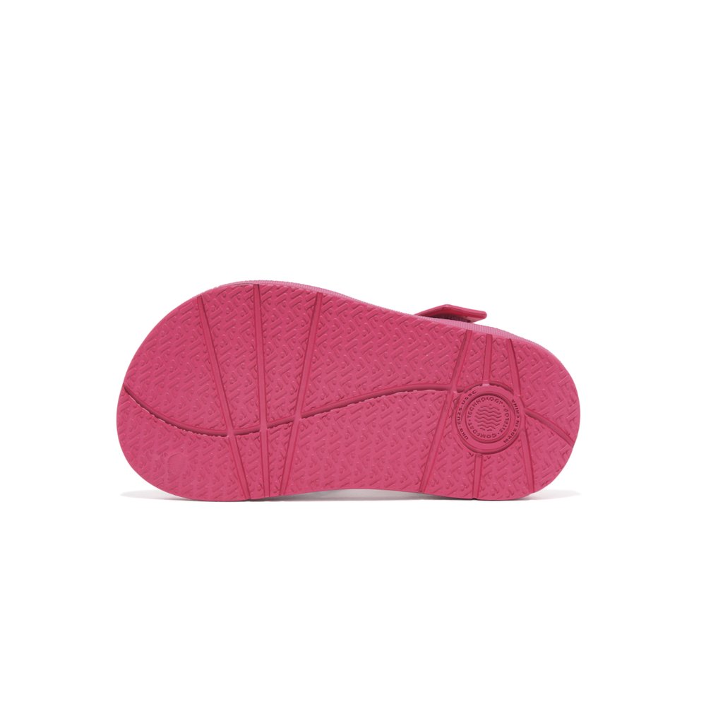 Sandalias Fitflop IQUSHION Ergonomic Back-Strap Niños Rosas | Chile-96345