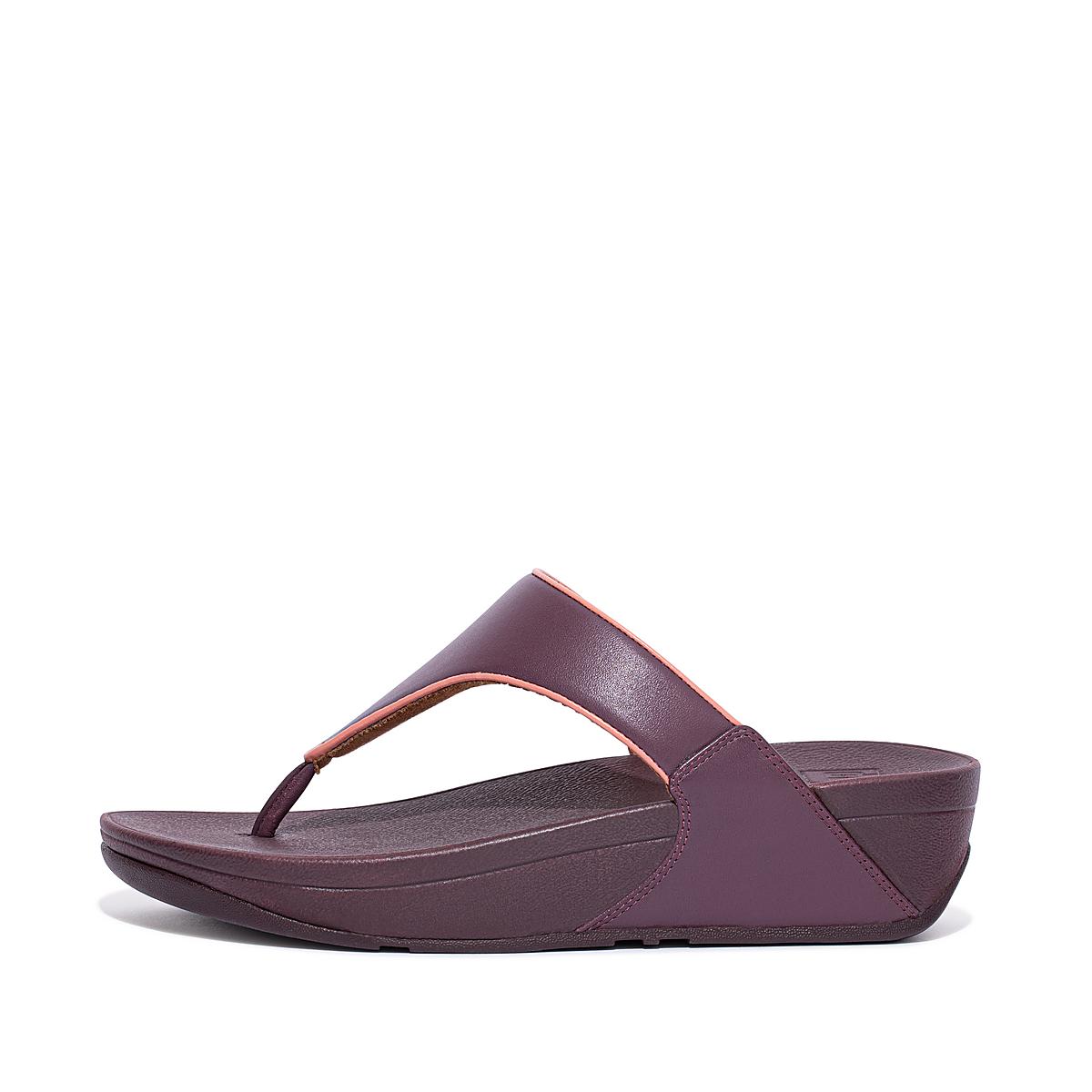 Sandalias Fitflop LULU Pop Binding Toe-Post Mujer Moradas | Chile-93547