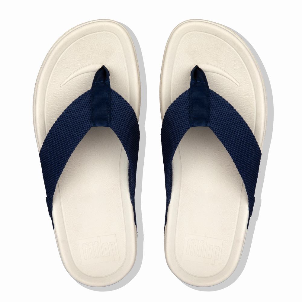 Sandalias Fitflop SURFER Toe-Post Hombre Azul Marino | Chile-02439