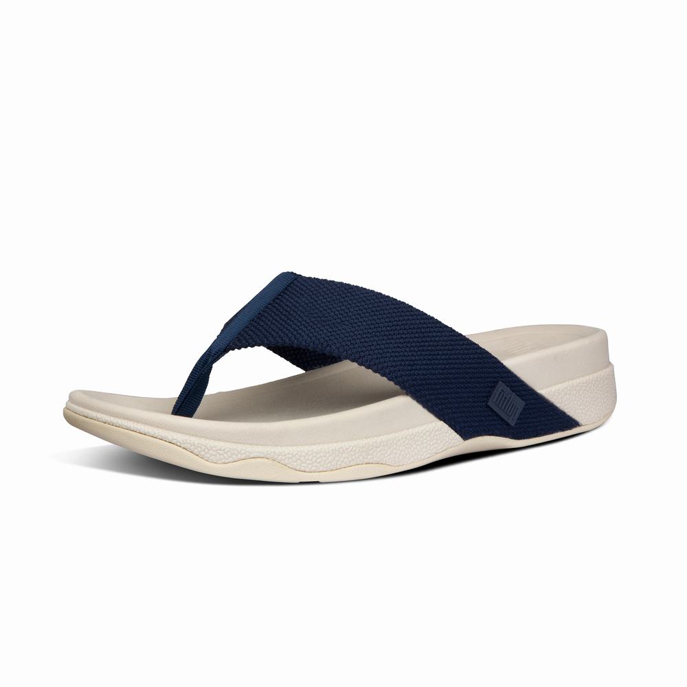 Sandalias Fitflop SURFER Toe-Post Hombre Azul Marino | Chile-02439