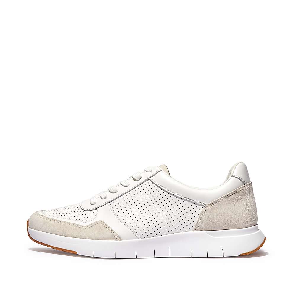 Zapatillas Fitflop ANATOMIFLEX Leather-Mix Hombre Blancas | Chile-01847