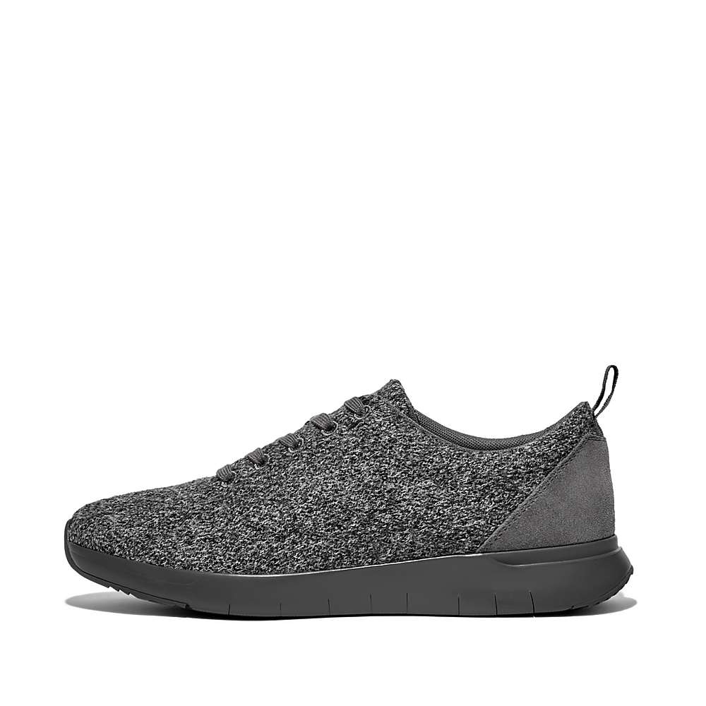 Zapatillas Fitflop FLEXKNIT E01 Merino Lana-Mix Hombre Gris | Chile-92068