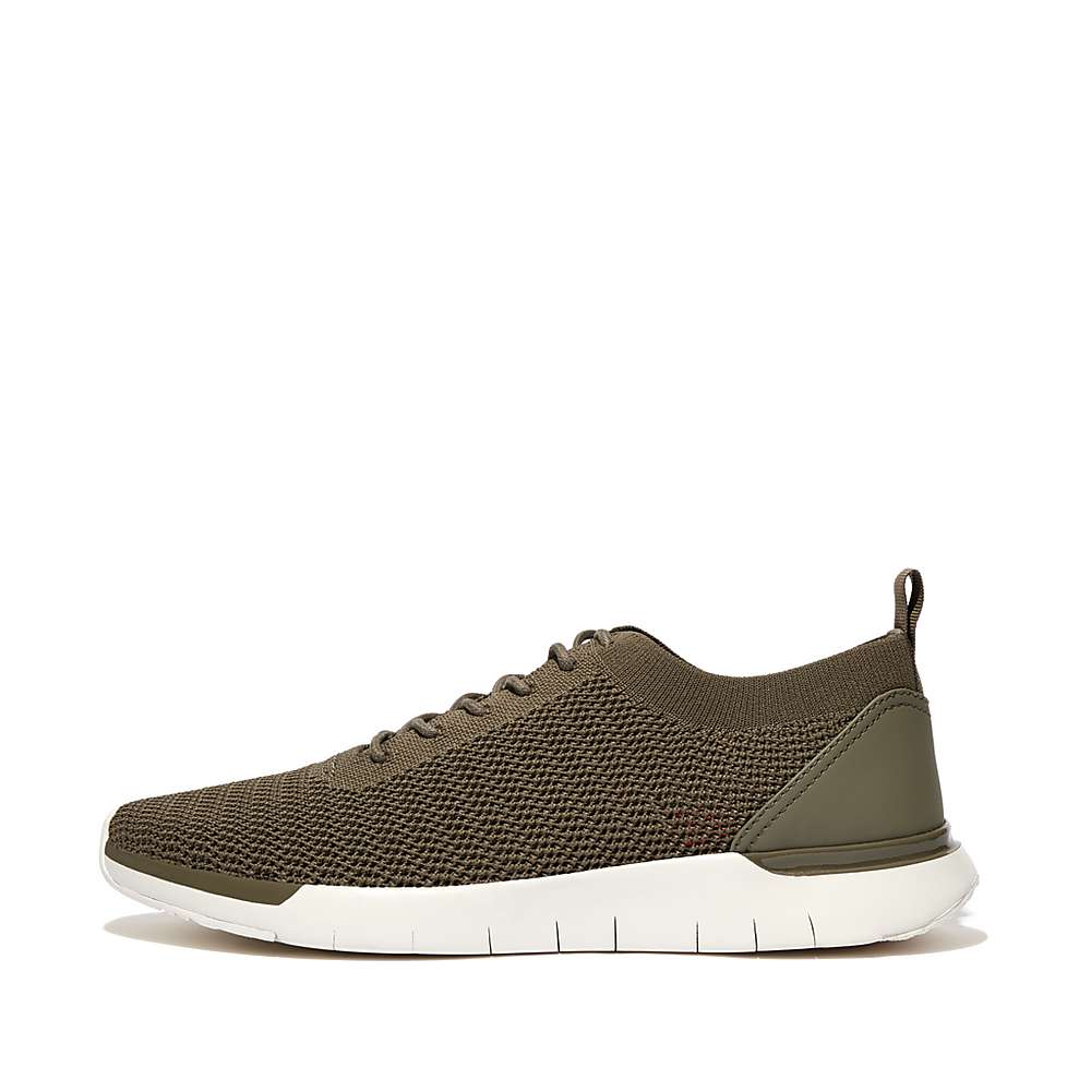 Zapatillas Fitflop FLEXKNIT Knit Hombre Verde Oliva | Chile-09547