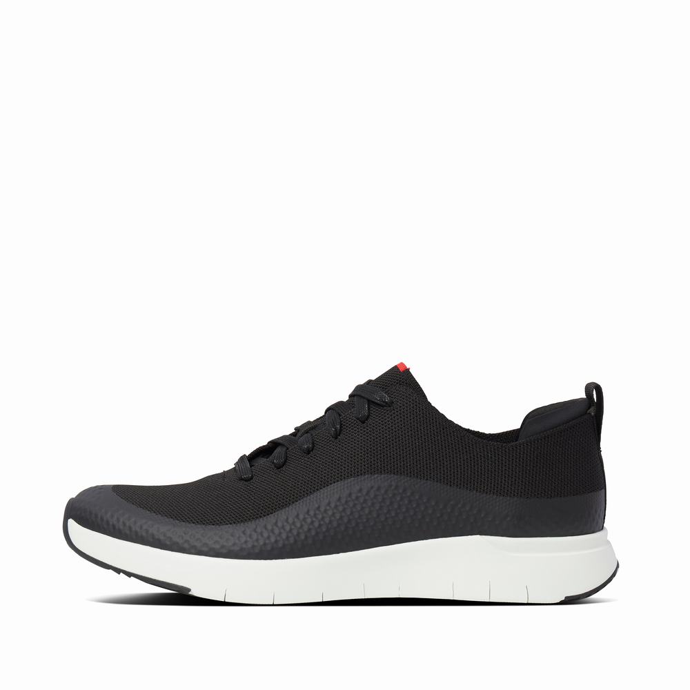 Zapatillas Fitflop UBERKNIT EVER Knit Hombre Negras | Chile-23194