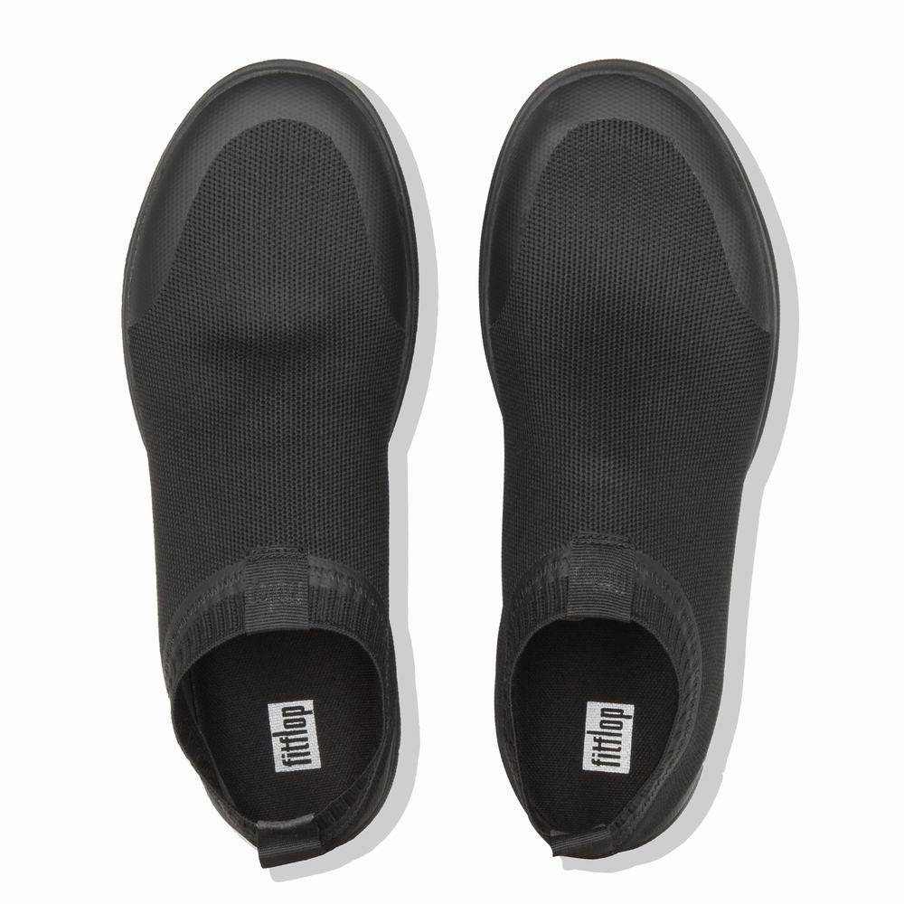 Zapatillas Fitflop UBERKNIT Slip-On Hombre Negras | Chile-73402