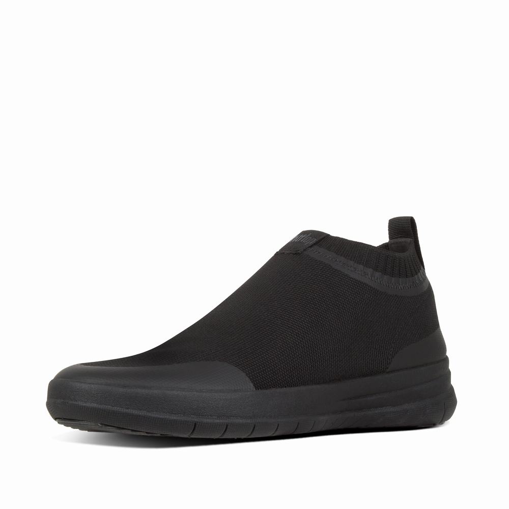 Zapatillas Fitflop UBERKNIT Slip-On Hombre Negras | Chile-73402