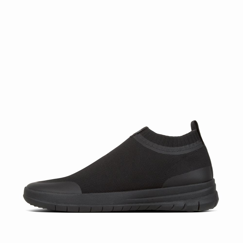 Zapatillas Fitflop UBERKNIT Slip-On Hombre Negras | Chile-73402