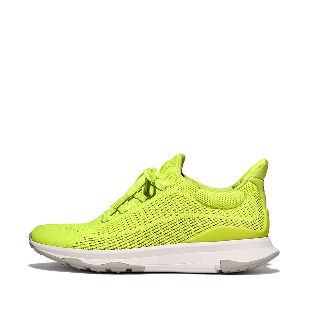 Zapatillas Fitflop VITAMIN FFX Neon Reflective Knit Sports Mujer Amarillo | Chile-93518