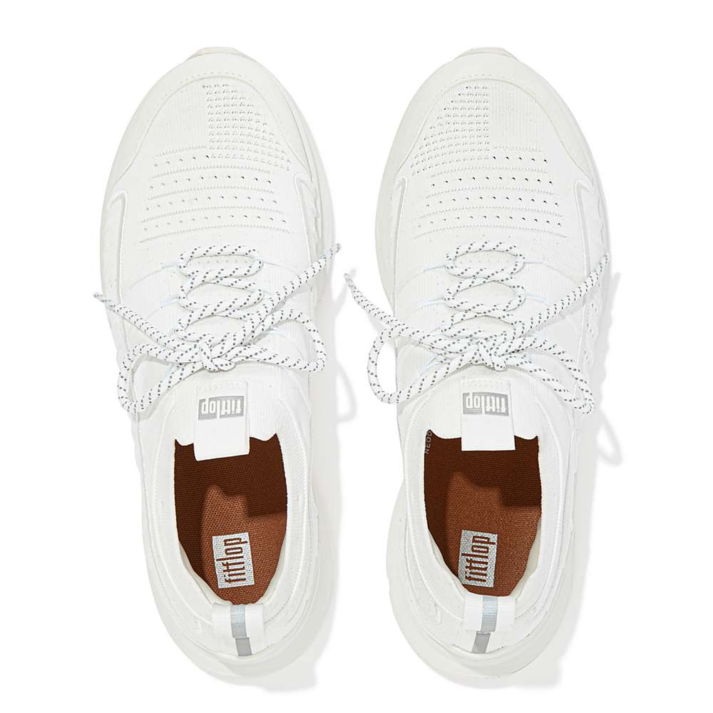 Zapatillas Fitflop VITAMIN FF Knit Sports Hombre Blancas | Chile-19732